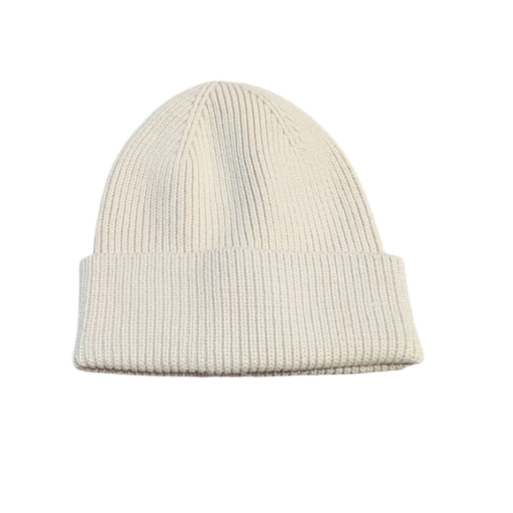 NWT Gap Beanie Hat Organic Cotton Knit Blend Ribbed Tan One Size Fits Most - Picture 2 of 3
